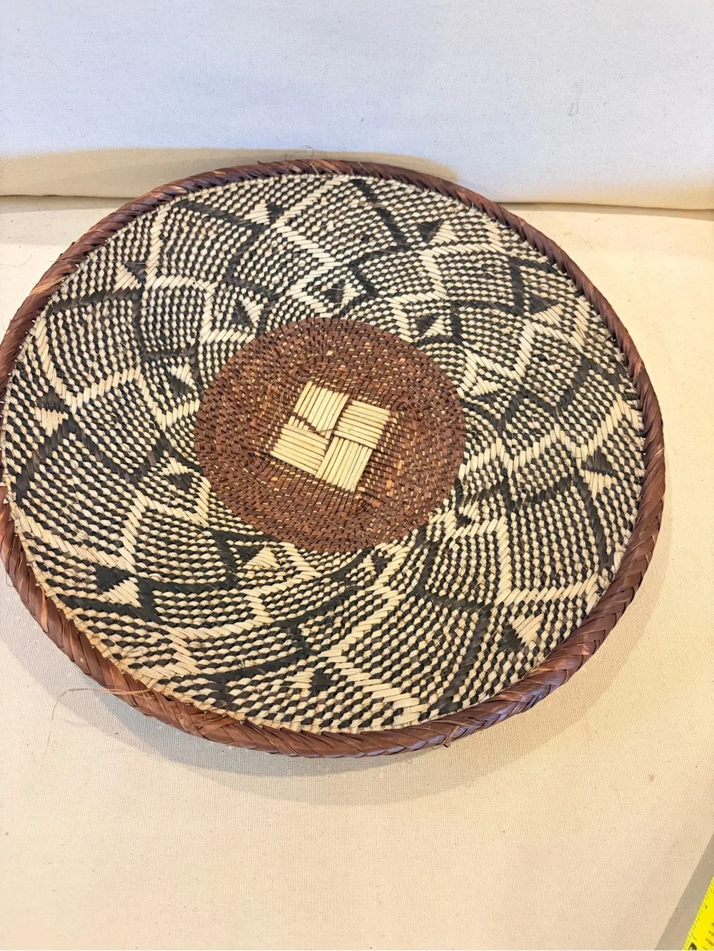 NEW Africa Woven Basket. Made by the Binga people of Zambia/Zimbabwe